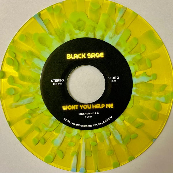 Black Sage - Magic 45 rpm 7" Reissue on Color Vinyl Desert Island Records